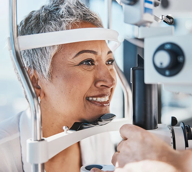 senior woman being treated with LAL customization