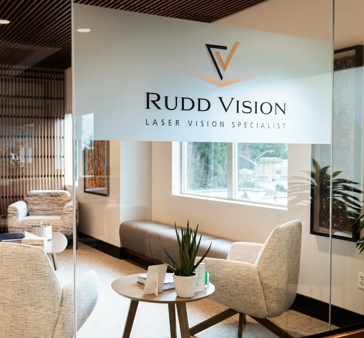 Image of the lobby doors at Rudd Vision
